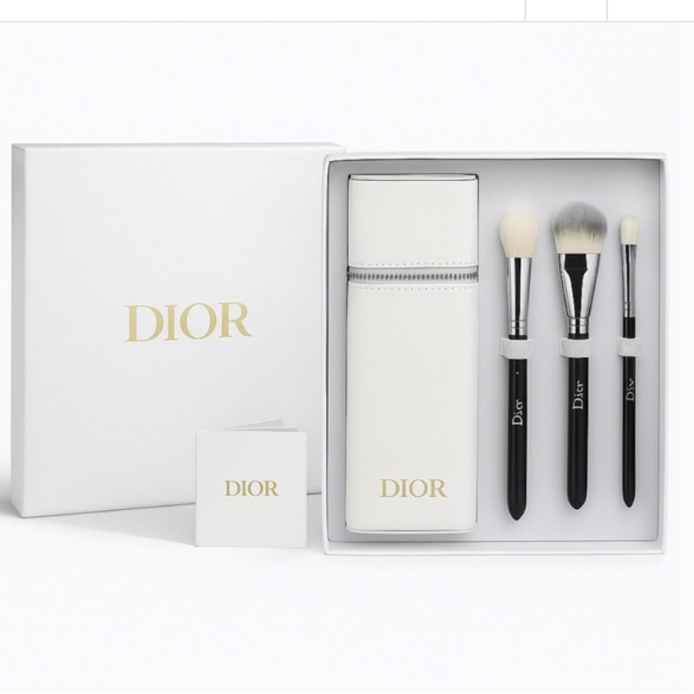 NWB DIOR 5-Piece Brush, Case and Gift Box Set